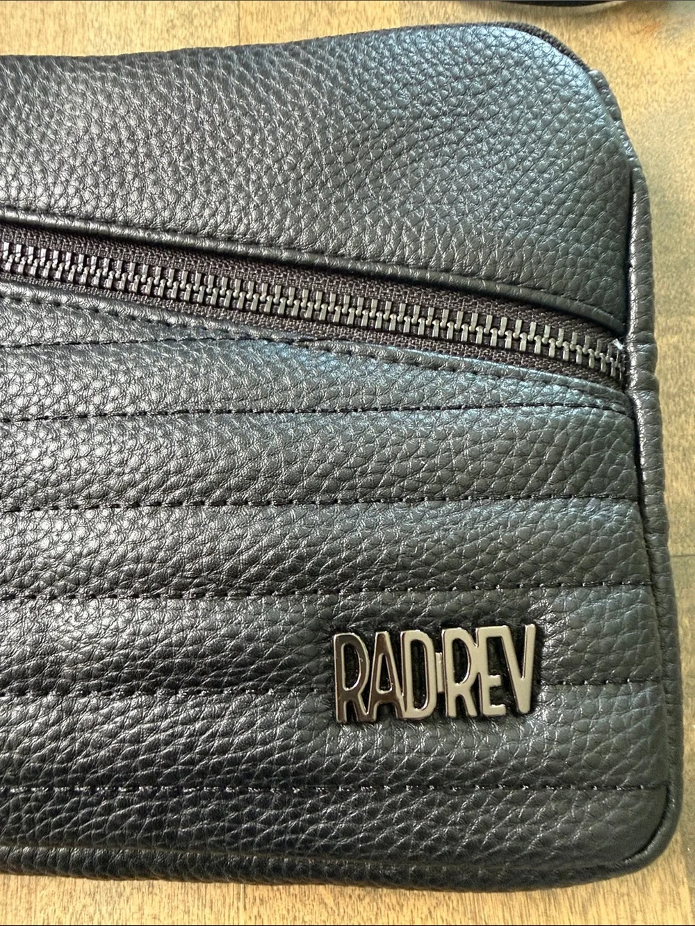 RAD Rev Black Quilted Crossbody Bag